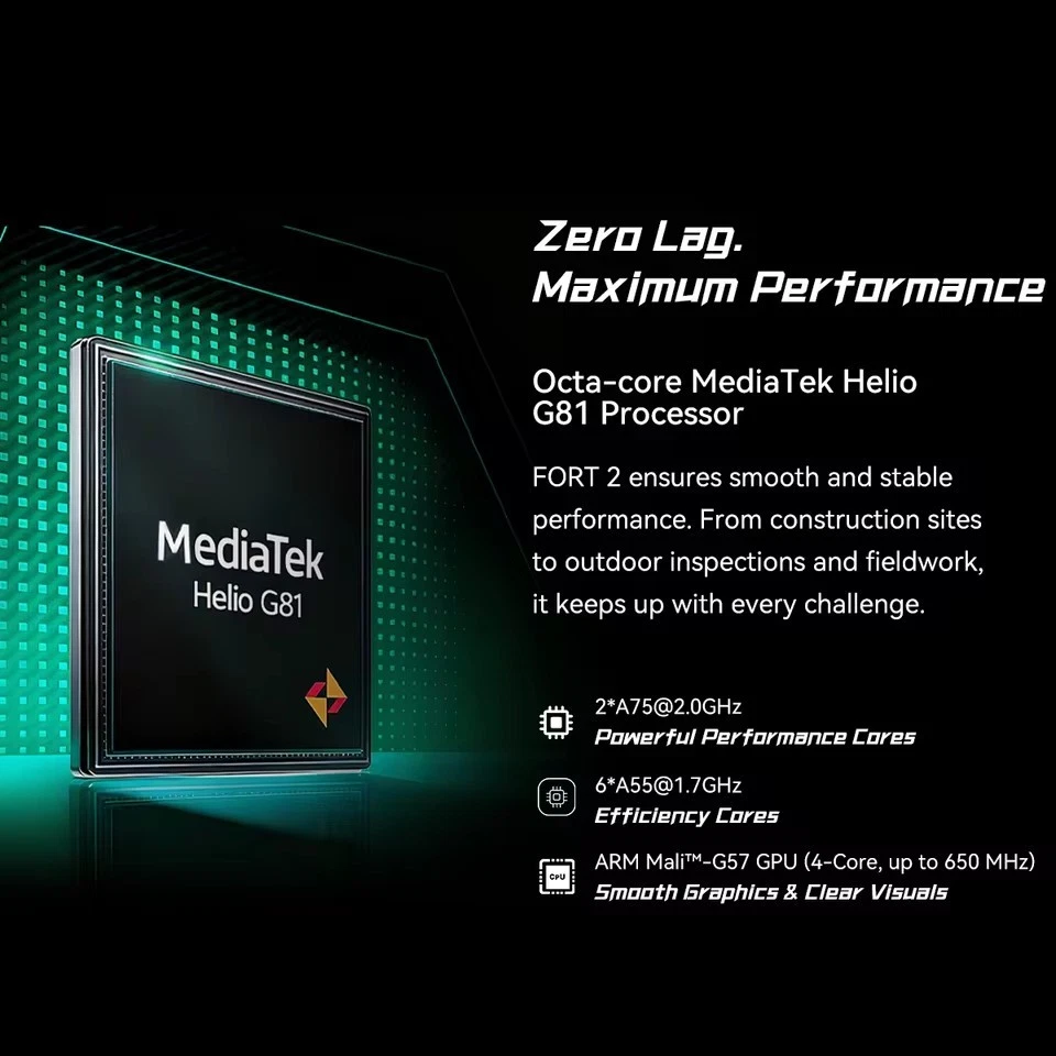 Global Version Blackview FORT 2 Smartphone 6.56'' HD+ Display 5000mAh Android 15 - Image 2 of 4