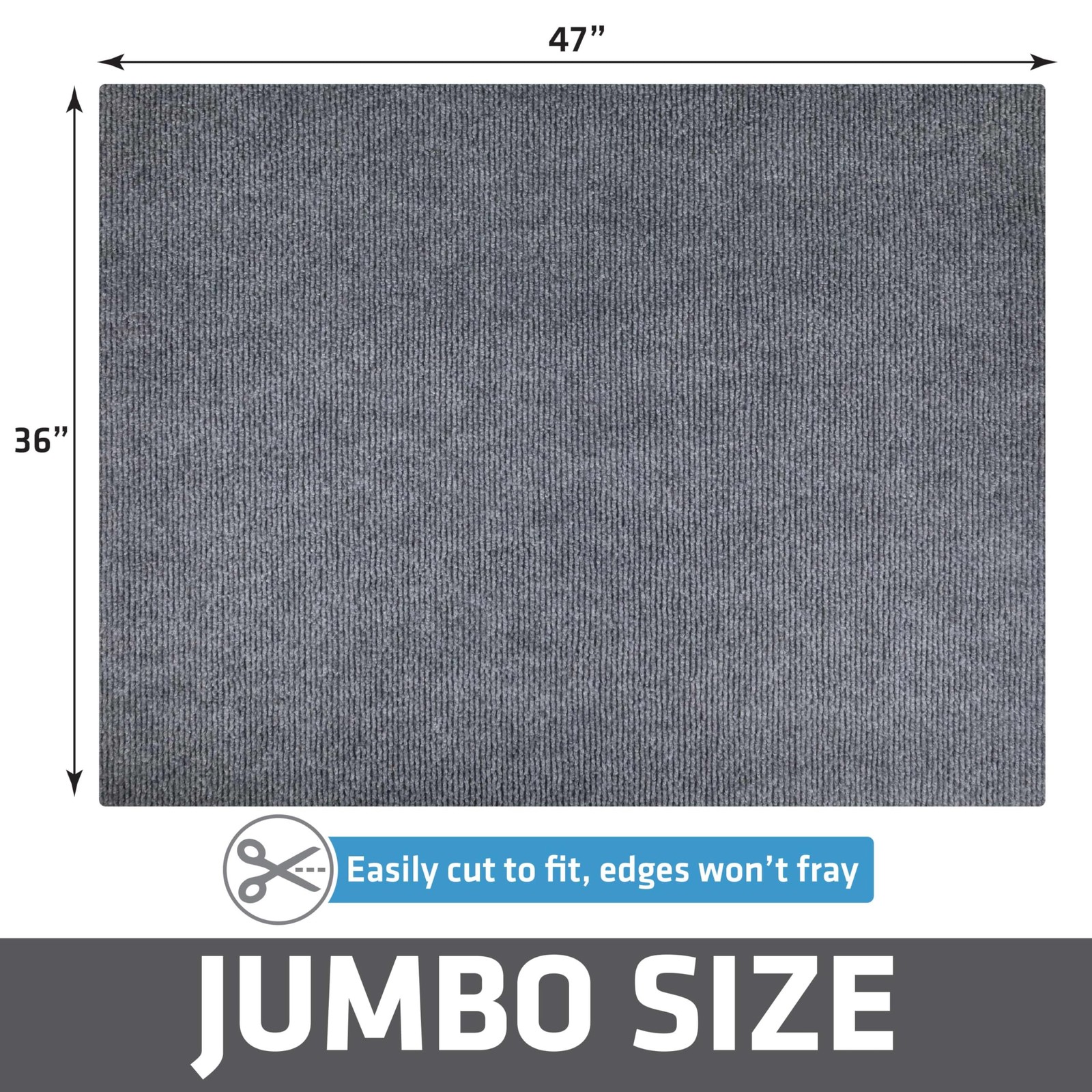 Drymate Jumbo Cat Litter Trapping Mat - Ridged, Traps Litter & Mess