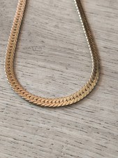Collier Fantaisie Vintage Métal Doré – Style Rétro – Bijou D'occasion