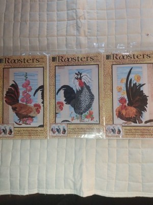 Set of 3 Maggie Walker ''Rooster'' Block Patterns