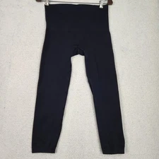 Spanx Women Sz 1X Black Pull On Ankle Length Mid Rise Stretch Shapewear Leggings