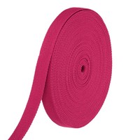 Baumwollband 0.8 Zoll 15.3 Yard Polyester Baumwollband Riemen Rose Rot