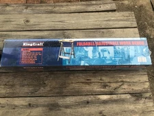 KingCraft Portable Workbench Foldable Adjustable Black 220lb Item #3626-07