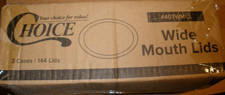 NEW Choice 3 Cases 144 Lids Wide Mouth Lids #407WMCL