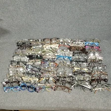 Lot Of 87 Eyeglass Frames 4+ lbs Mixed Brands Gender and Condition Bulk Mixed