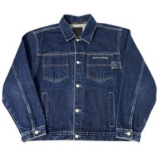 Sean John Denim Trucker Jacket Boys M 12/14 Dark Wash Streetwear Y2K Hip Hop