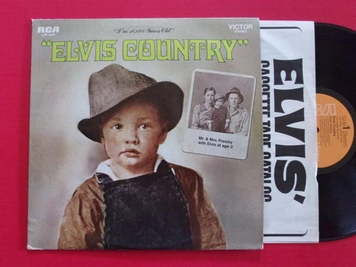 ELVIS PRESLEY - Elvis Country (LSP-4460) MEGA-RARE Rigid Vinyl Copy!