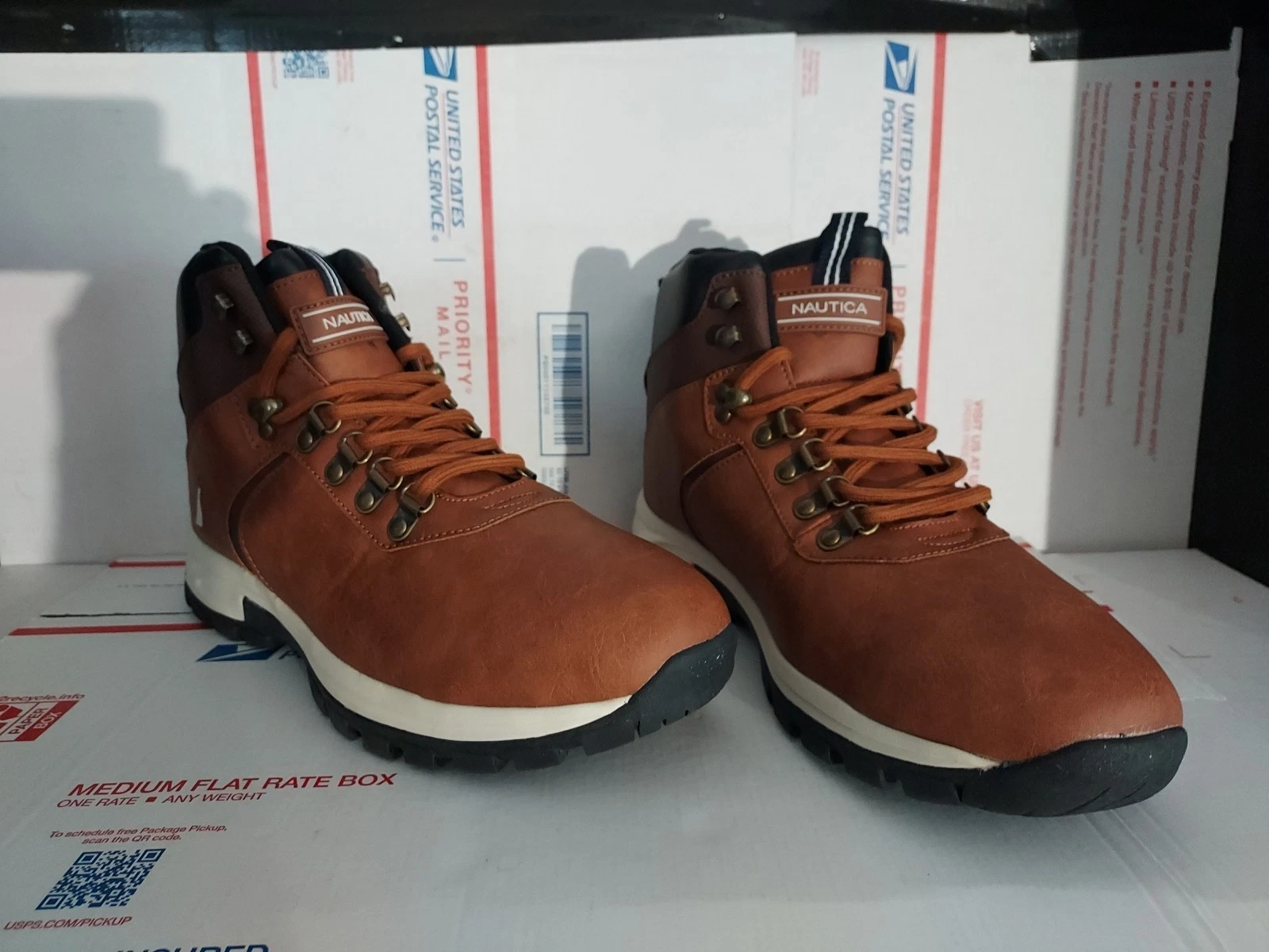 NIB Nautica Ortler Tan Mens Mid Hiker Boots Size 11 - #T6