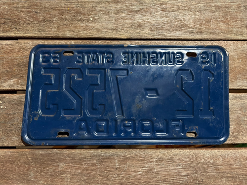 1963 FLORIDA LICENSE PLATE 12 7525 Lake County - 第 2/2 張圖片