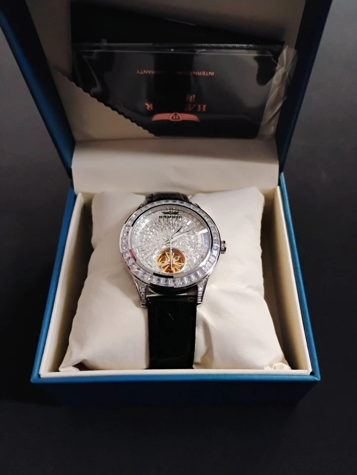 Men's Silver Baguette 5A Cz Diamond Jacob Hammer Watch - Image 3 of 4