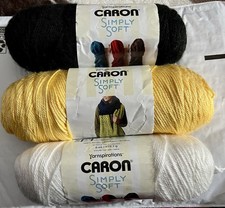 3 Skeins of Yarnspirations Caron Simply Soft Yarn Assorted Colors