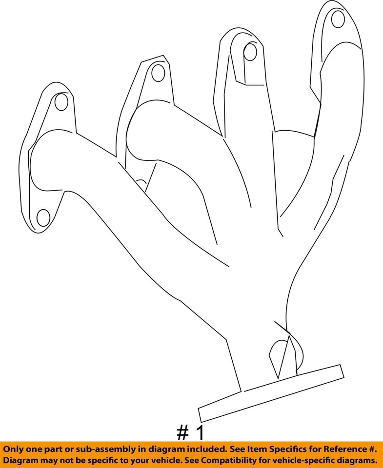 Chevrolet Pontiac Cavalier 1998-2002 colector Sunfire ASM EXH 24577258 - NUEVO Foto 3 de 3