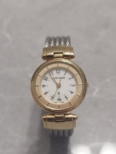 Philippe Charriol Damen rundes Datum Zifferblatt weiß Handgelenkumfang 15 cm