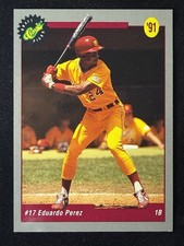 1991 Classic Draft Picks Eduardo Perez California Angels Rookie Card #13. rookie card picture