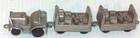 VINTAGE 1960's MARX AIRPORT OR JETPORT PLAYSET TUG TOW MOTOR 2 BAGGAGE CARTS