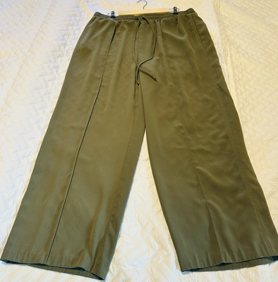 Primark Cares Women s Green XL Wide Leg Elastic Waist Drawstring