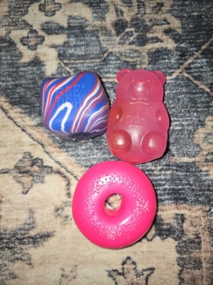 NeeDoh Squishy BUNDLE LOT 3- Authentic Schylling Nee Doh! Donut, Gummy Bear, USA