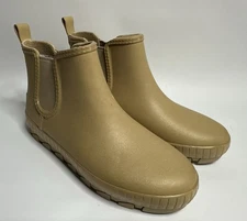 Sperry Women's Waterproof Torrent Khaki Chelsea Rubber Rain Boots STS87753 Sz 11