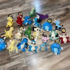 Vintage Neopets Mini Plush McDonald's Toys Large Lot Of 21 Assorted Mixed 2004