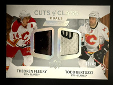 Theoren Fleury / Todd Bertuzzi /49 - 2024-25 UD Engrained Icons Hockey Cuts of C