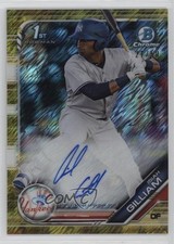 2019 Bowman Chrome HTA Gold Shimmer Refractor 21/50 Isiah Gilliam Auto 01nw