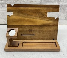 Eterluck Wooden Docking Station Men, Nightstand Organizer Bundle
