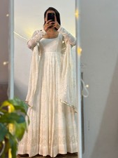 GOWN SALWAR KAMEEZ PAKISTANI INDIAN WEDDING PARTY WEAR DRESS BOLLYWOOD SUIT NEW