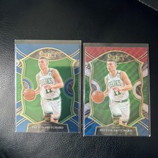 2020-21 Select PAYTON PRITCHARD #86 Red White Green Cracked Ice Prizm + Base