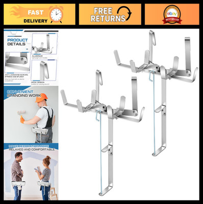 2 Pack Drywall Mud Pan Holder & Spool Tape Holder - Wall Finishing Tools, 12'' Pa
