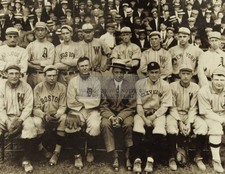 BASEBALL ALL-STAR TEAM ADDIE JOSS BENEFIT GAME 1911 8.5X11 CANVAS PHOTO