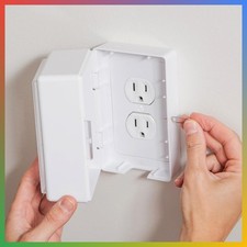 Child Outlet Cover Box Baby Proof Lock Protector Secure SIM-Key