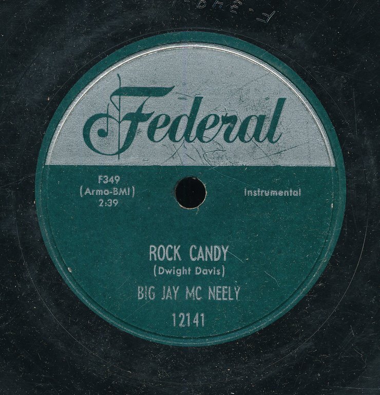 78 rpm -R&B-FEDERAL 12141-Big Jay McNeely-(Nervous Man