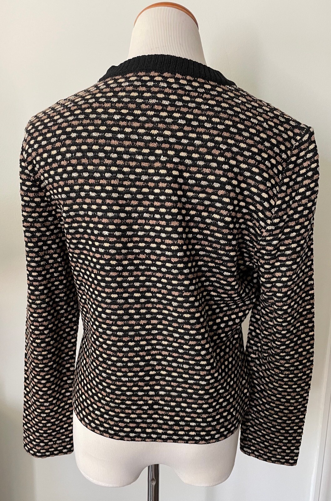 タグ付90s MARIE GRAY St.Johnニットジャケット スパンコール ST. JOHN COLLECTION By Marie Gray Removable Collar Lo… - Gem
