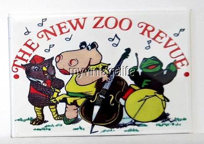 THE NEW ZOO REVIEW  Fridge MAGNET  2'' x 3'' art NOSTALGIC VINTAGE
