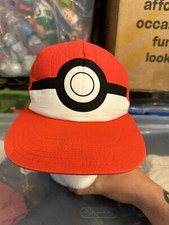 Pokemon Poke Ball Baseball Snapback Hat - Red, Youth Boys OSFM 