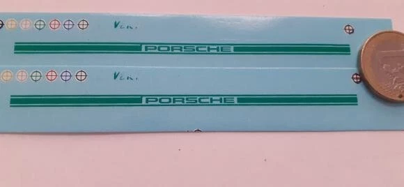 decals decalcomanie flanc porsche en vert 1/24 - Photo 1/1