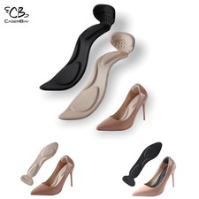 2-in-1 Pointed Insole Slim Lightweight Shoe Insert Liner  Heel Grip Women 6-8.5