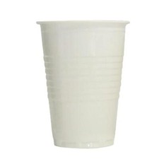 White Tall Polystyrene Plastic Vending Cup - 180ml 7oz (Box 2000)