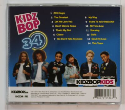 Kidz Bop Kids Kidz Bop 34 US CD (Biggest Hits By Kids For Kids) 2017