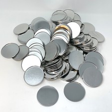 174 total, 2.25" Round Silver Shell Button Parts ONLY, New