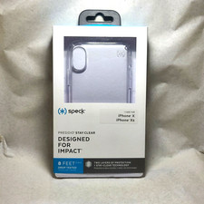 Speck Presidio Stay Clear Case Cover for Apple iPhone X XS Clear