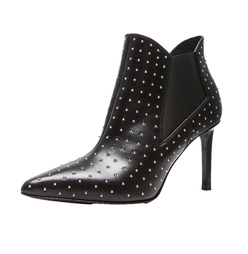Saint Laurent Studded Short Boots/38/Blk/Leather/367688 | eBay