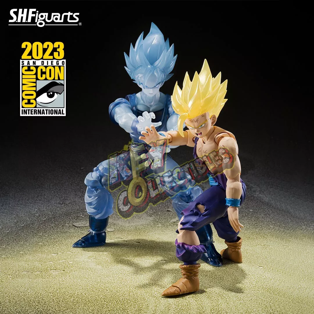 2023 New Dragon Ball Super Saiyan Super Four Goku Doll Vegeta Figure Model  Desktop Furniture Collection