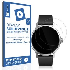 2x 3D Protective Film for Withings Scanwatch 38mm Gen. 1 Flexible