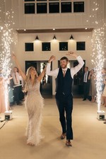 Feathered Size 4 Nude Jovani Gown with Beading