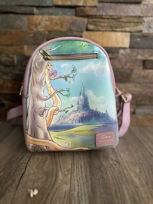Loungefly Disney Tangled Painted Landscape Mini Backpack  display picture 3