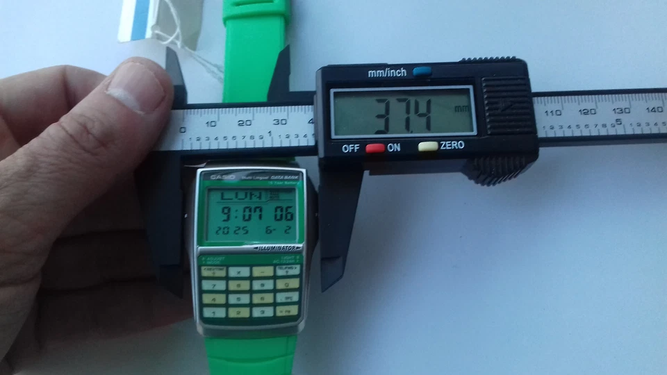 Casio DBC-32C-3BEF DATA BANK MODULE 2888 VINTAGE COLLECTION NOS WATCH UHR FOND.3 - Imagen 2 de 4