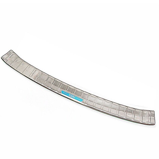Stainless Steel Rear Bumper Sill Protector Cover Trim For Infiniti QX60