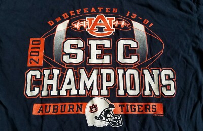Auburn Tigers 2010 SEC Championship NCAA FOOTBALL Women's XL Cam