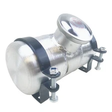 Fuel Tank 0.38 Gal 4x8'' 1/4 NPT Center Fill Aluminum Spun Gas Tank For Go Kart